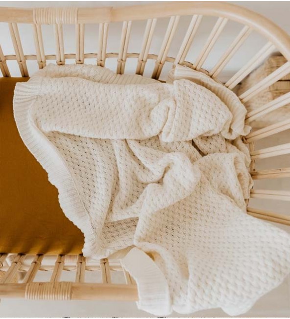 Diamond Knit Baby Blanket